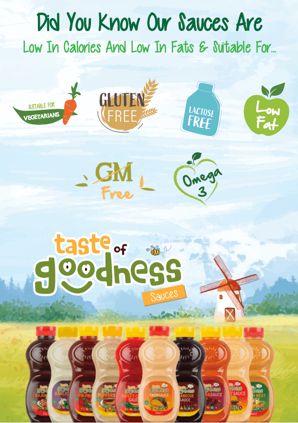 Gluten free sauces from Taste of Goodness